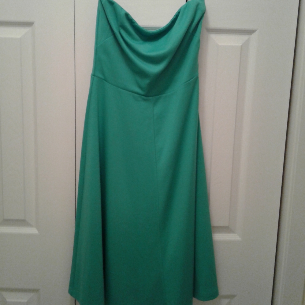 The Limited Ponte Strapless Dress